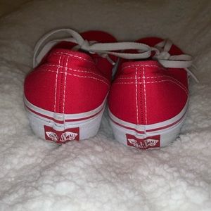 Red Authentic Vans